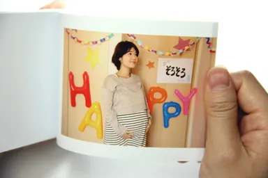 お腹の成長の記録に