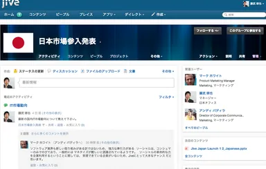 Groupのトップ画面