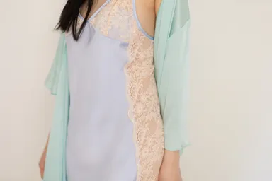 Puntoe／シルクレーススリップ&羽衣ローブ