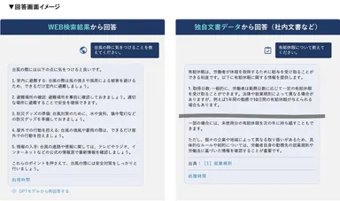 回答画面イメージ