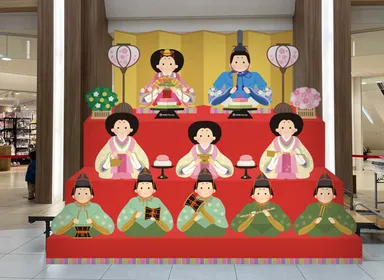 MOMOテラス_おひなさまなりきり写真館_会場イメージ