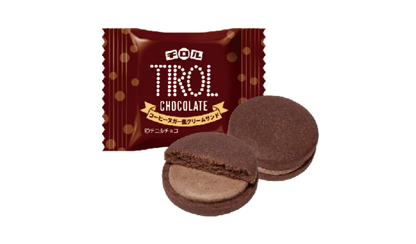 チョコとコーヒーの味わいが楽しめる 『チロル コーヒーヌガー風 チョコとコーヒーの味わいが楽しめる 『チロル コーヒーヌガー風