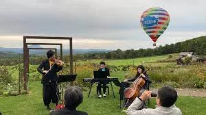 鶴居村の自然環境を活かした屋外コンサート