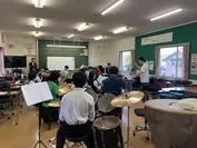 鶴居中学校吹奏楽部へ演奏指導