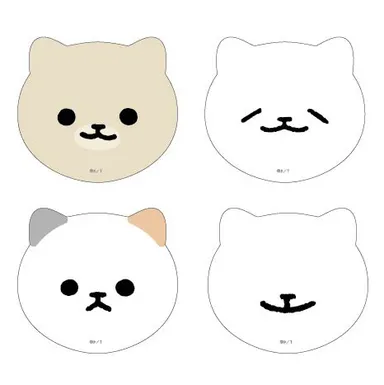 ねこようかい　コンパクトミラー4種