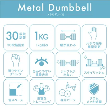 メタルダンベル 特徴