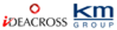 kmホールディングス株式会社、国際自動車株式会社、イデアクロス株式会社のロゴ