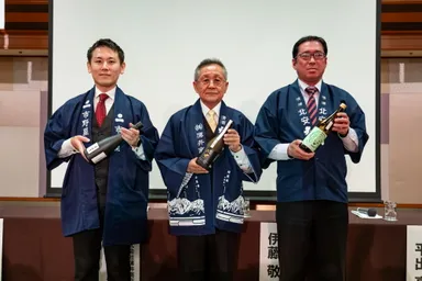 「GI信濃大町協議会」の3蔵、左から市野屋、薄井商店、北安醸造