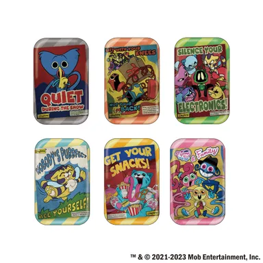 ＜Poppy Playtime ポスター柄缶バッジ　画像＞