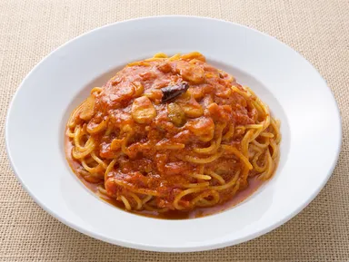 トマトとニンニクのスパゲティ