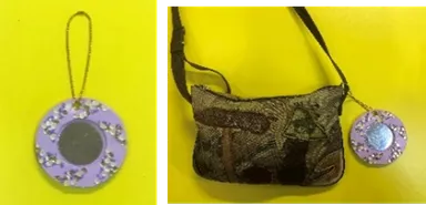 廃材アート(ミラーチャーム)