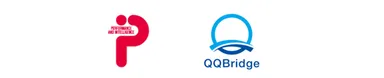 (左)ピーアンドアイ　ロゴマーク　(右)QQBridge　ロゴマーク