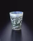 カメオ装飾杯　おそらくイラン　9-10世紀