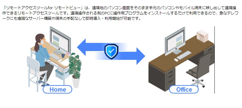 サテライトオフィス・リモートアクセスツール for リモートビューとは？