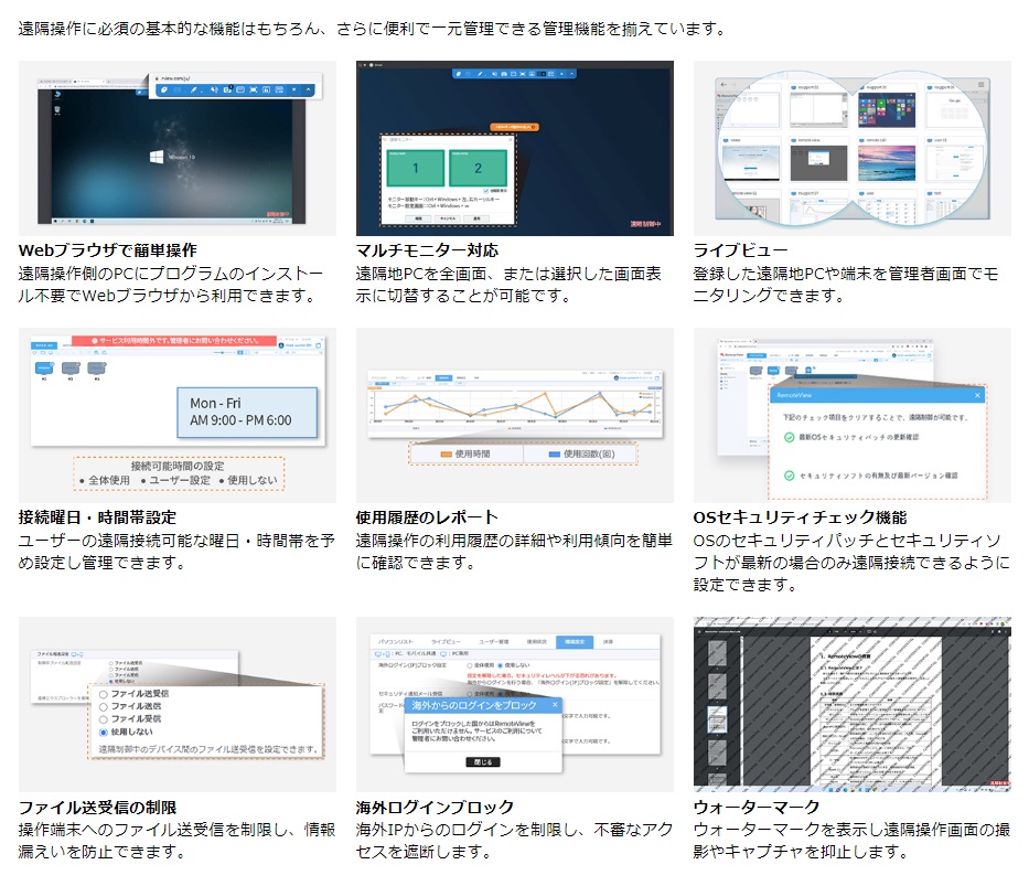 主な機能