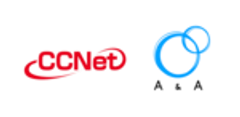 ＣＣＮｅｔ株式会社、株式会社エーアンドエーのロゴ