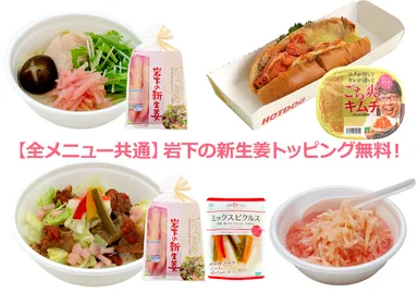 主なぽかぽか実感メニュー