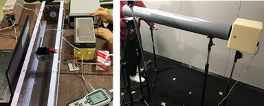 千葉工業大学、立命館大学での研究の様子