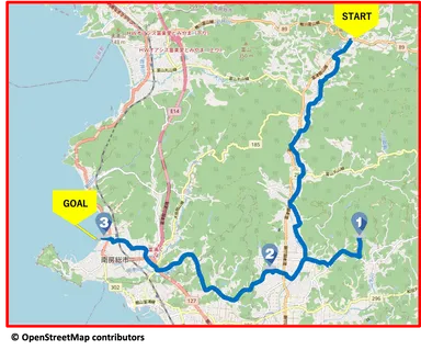 コース(2) 安房の田園風景と絶景を満喫！！里山コース MAP