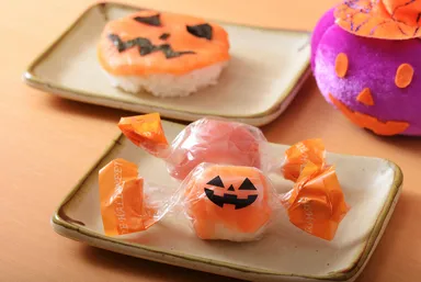 ハロウィン特製押し寿司＆ハロウィン特製手まり寿司