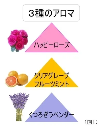 (図1)3種のアロマ構造