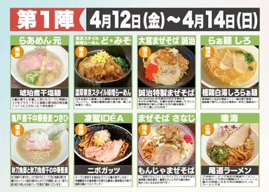 第1陣ラインナップ