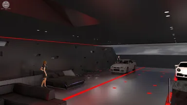 ガレージと生活が一体となる