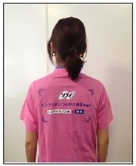 ピンクリボンTシャツ　イメージ