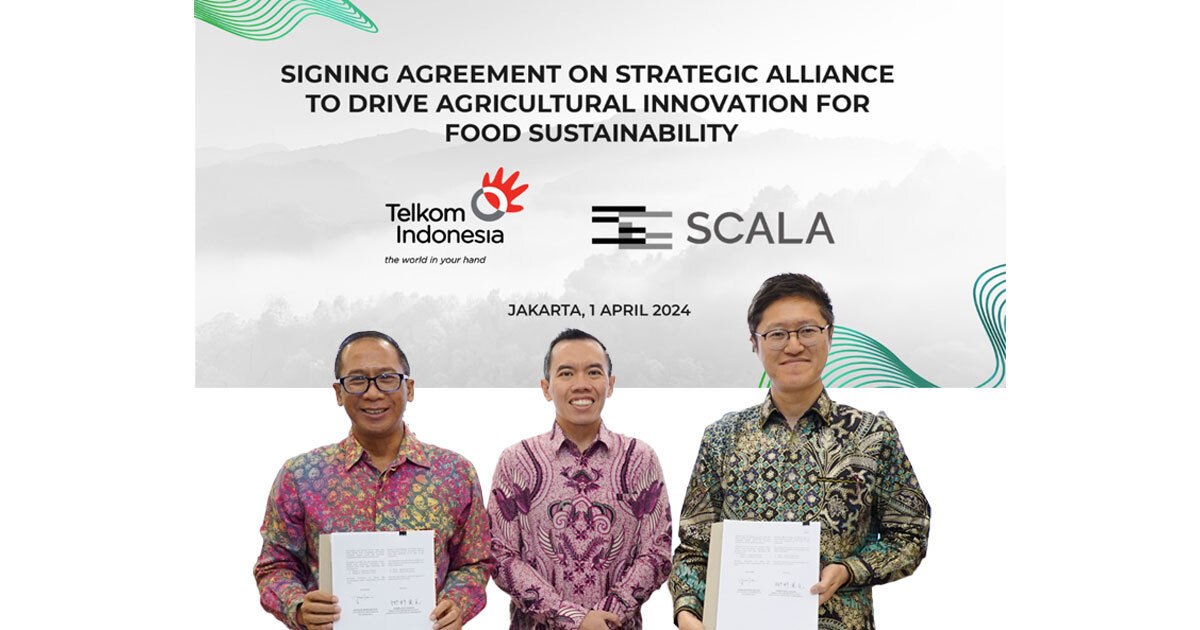 スカラ、インドネシア最大の国営通信企業
Telkomグループと業務提携　
農業領域の共同事業開発に取り組むことに合意 – Net24