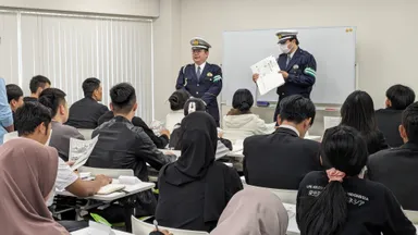 地元警察署による交通ルール講習