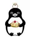 「ペンギンと文鳥とショートケーキ」55,000円(税込) 41×30cm