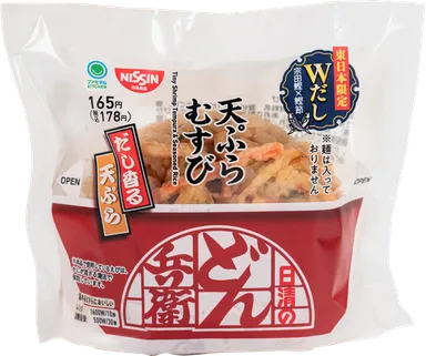 どん兵衛天ぷらむすび_東日本限定_白抜き