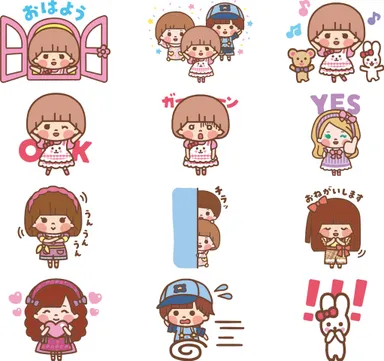 ゆるかわメルちゃんLINEスタンプ