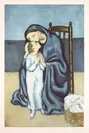 【パブロ・ピカソ】「母性」 銅版画　1930年 65×42.5cm