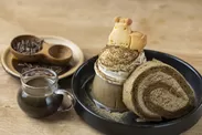 手作りほうじ茶ロールケーキとほうじ茶プリン　800円(税込)