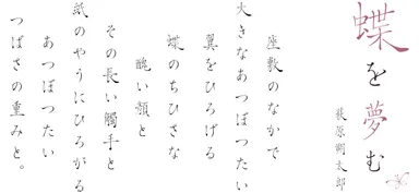 「金蝶体」書体見本