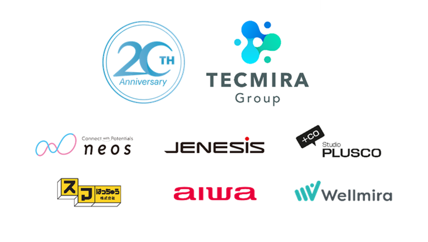 “TechnologyとCreativeで未来を創る”
テクミラホールディングスは創立20周年を迎えました