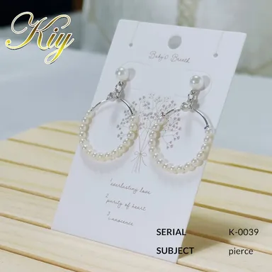 サークルパールピアス