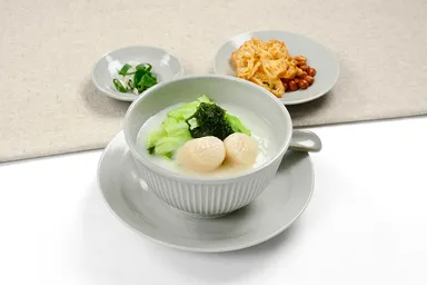 帆立貝とキャベツ入り春のお粥