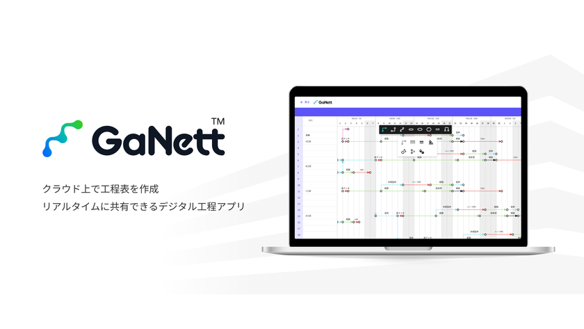建設業向けクラウド型デジタル工程アプリ「GaNett(TM)」の提供開始
～建設DX関連サービスを「tateras(TM)」として新たに体系化して展開～
