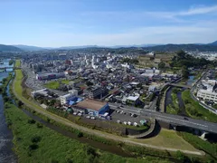 津山城下町 空撮