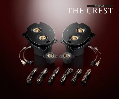 ソニックデザイン スピーカーパッケージ 「3C-P30 Triple Crest」　フロント専用(トヨタ 30系プリウス／プリウスα専用トリプルクレストモデル、ネットワーク付属)