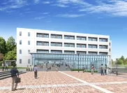 横浜キャンパスに建設中の新校舎