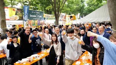 毎年多くのクラフトビールファンで賑わう