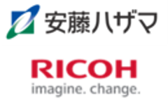 安藤ハザマ、株式会社リコーのロゴ