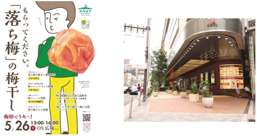 和歌山の子ども達が梅干しを大阪梅田で無料配布！
「かみはやキャラバン 梅田でうめ～！2024」
5月26日（日）開催！＠OS広場