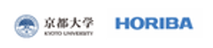 国立大学法人京都大学、株式会社堀場製作所のロゴ