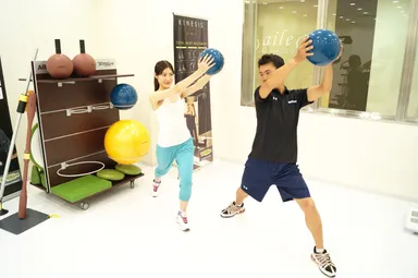 Kinesisトレーニング風景