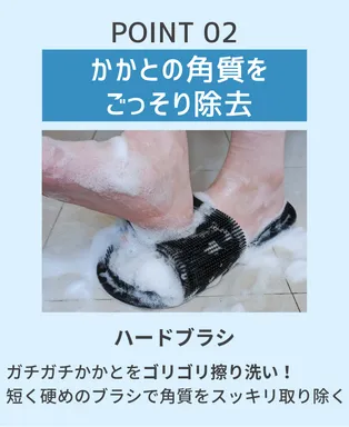 かかとの角質を取る