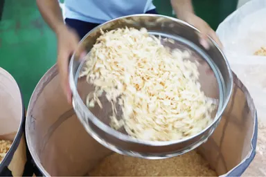 荒い粒子をしっかり除去